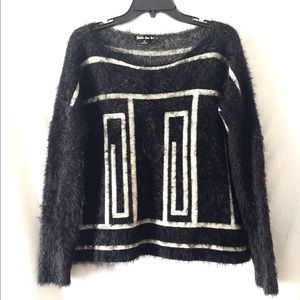 Double Zero 🖤 chenille furry fur cozy sweater